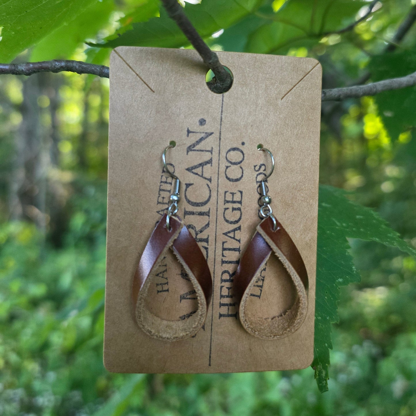 Single Loop Earring, Brown