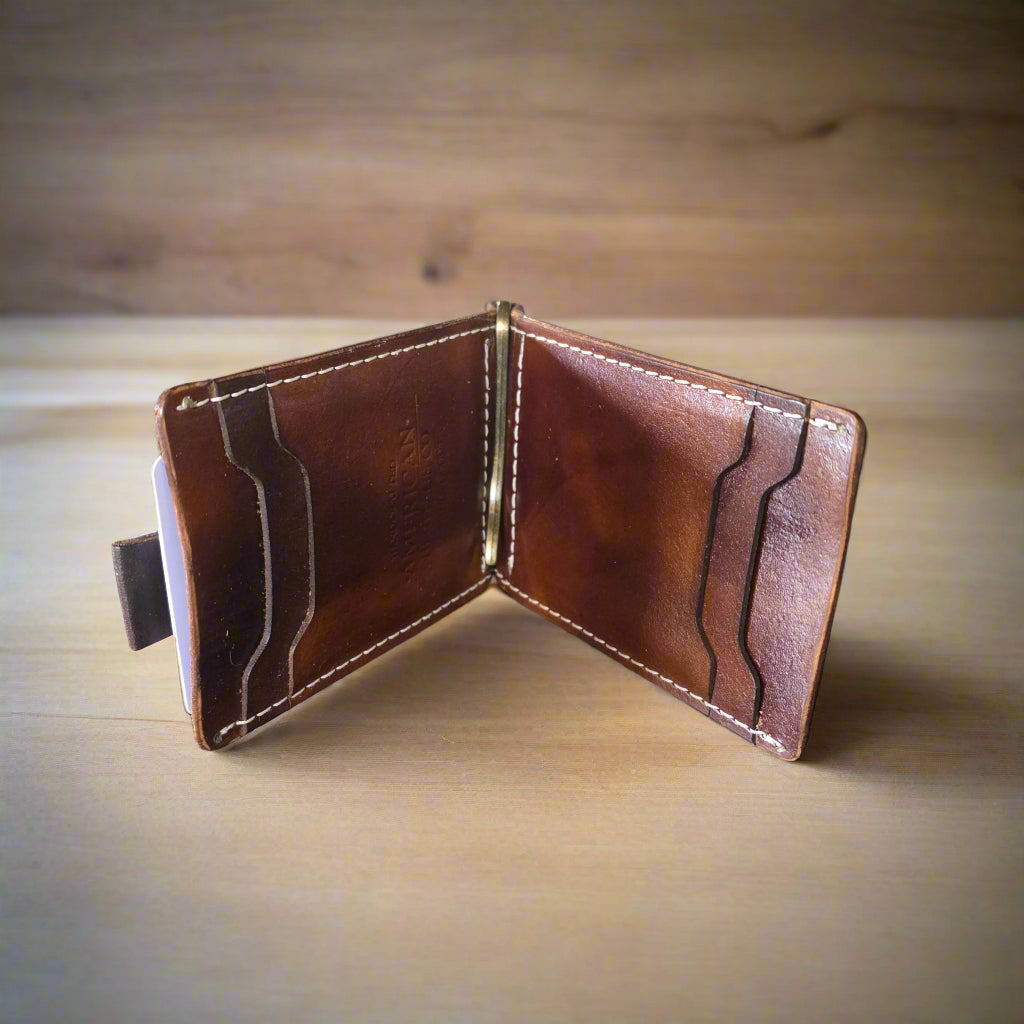 Money Clip Minimalist-Chocolate