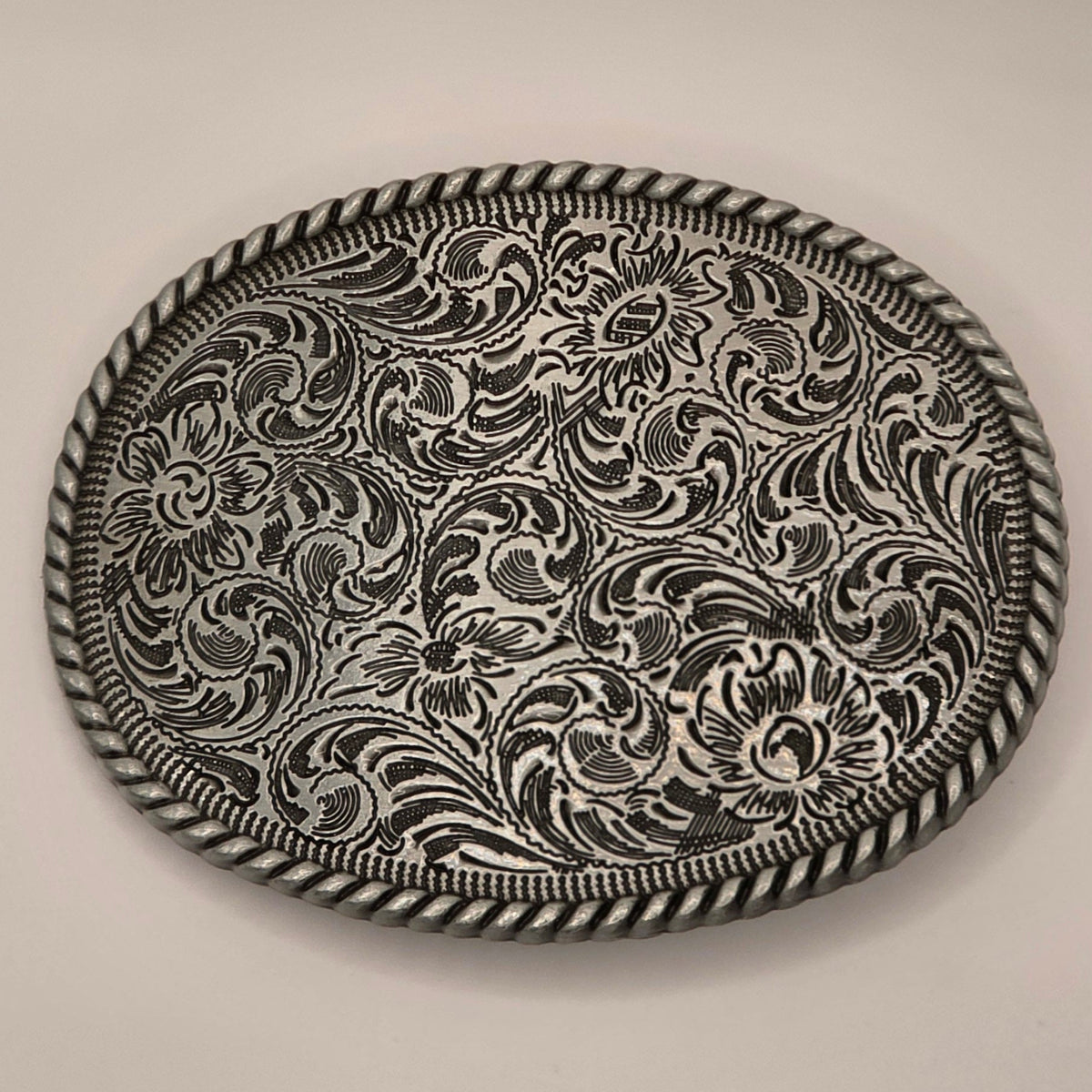 Western Floral 2 - Western Novelty Belt Buckle #347