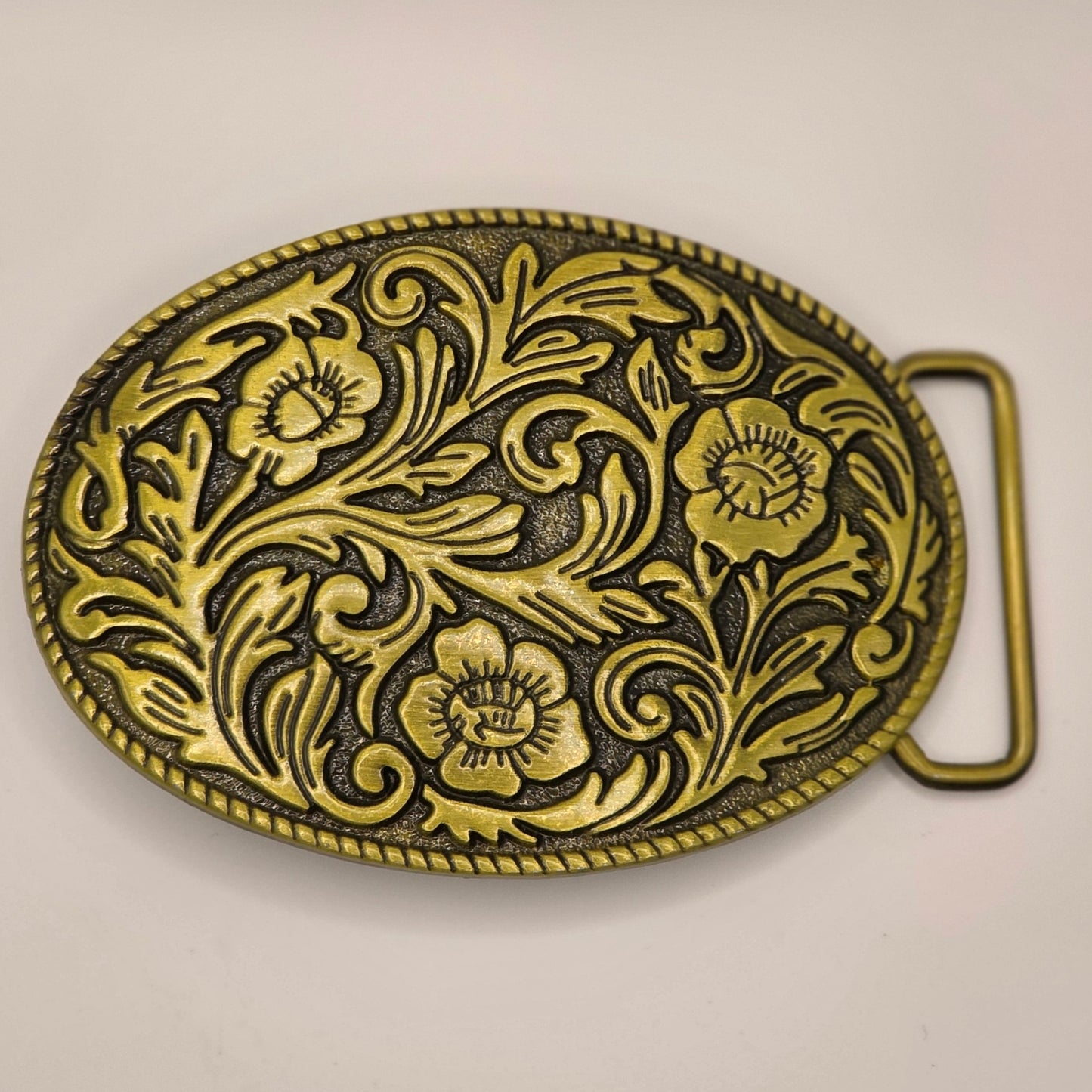 Western Floral - Western Novelty Belt Buckle #340