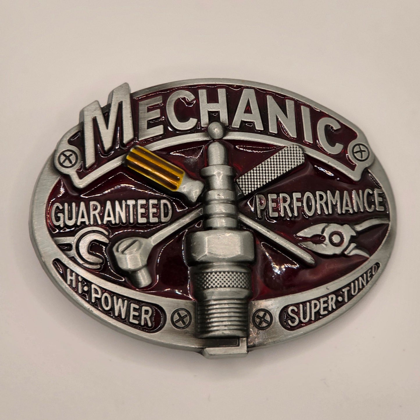 Mechanic - Western Novelty Style Belt Buckle #321