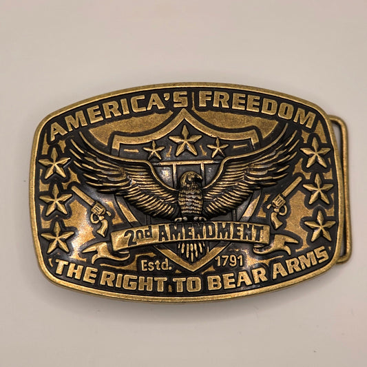 2nd Amendment - Western Novelty Belt Buckle #300
