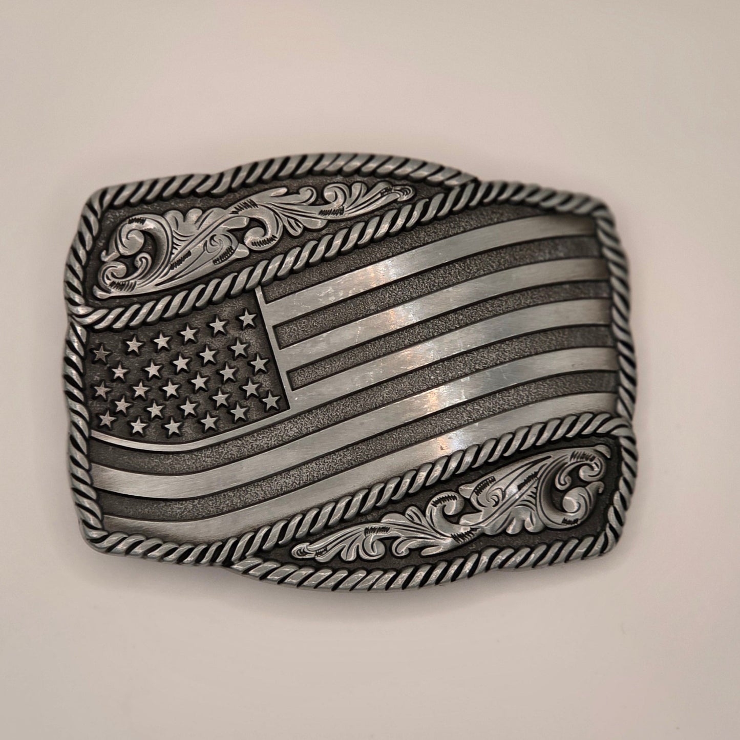 American Flag - Western Novelty Belt Buckle #348