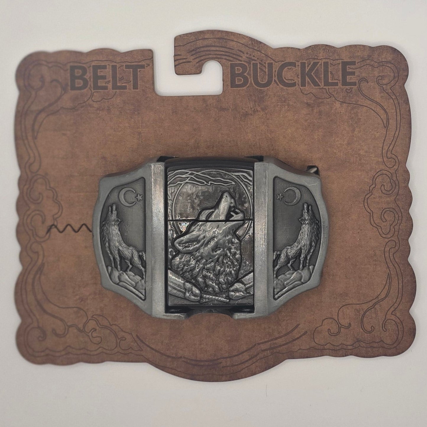 Wolves - Hidden Lighter Belt Buckle #357