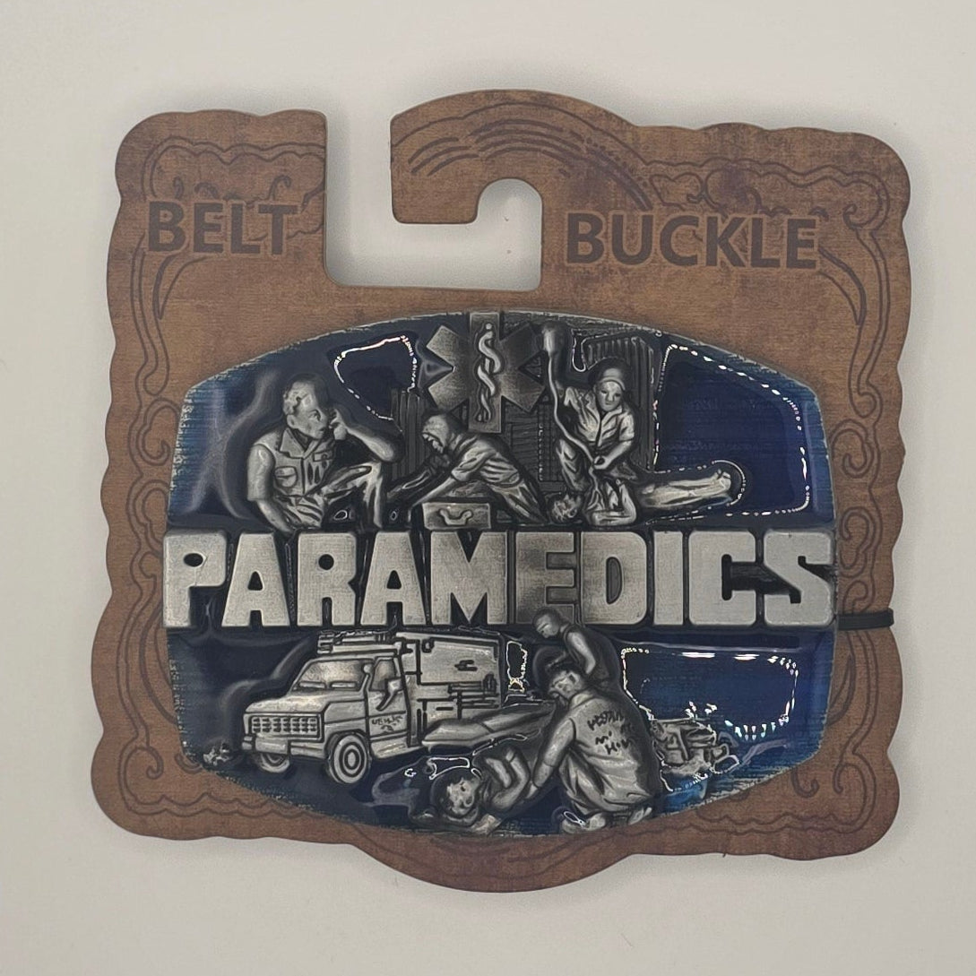 Paramedics- Western Novelty Belt Buckle #336
