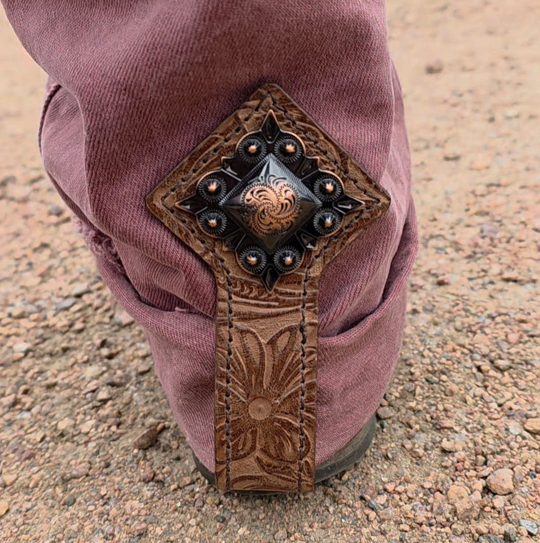 Jean Saver-Brown with Copper Square Concho #112
