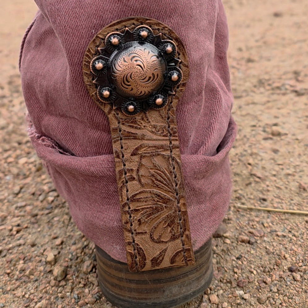 Jean Saver-Brown with Copper Berry Concho #111