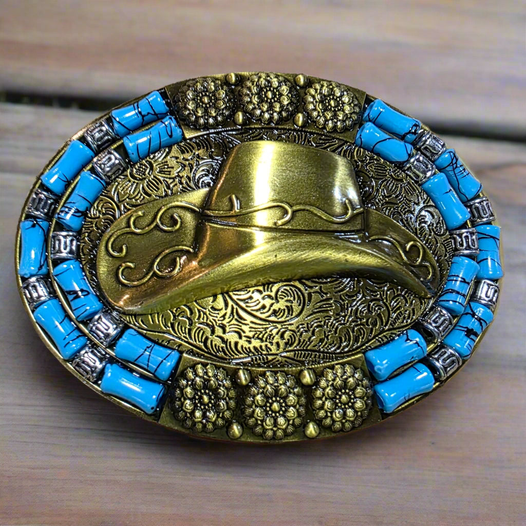 Cowboy Hat - Western Belt Buckle