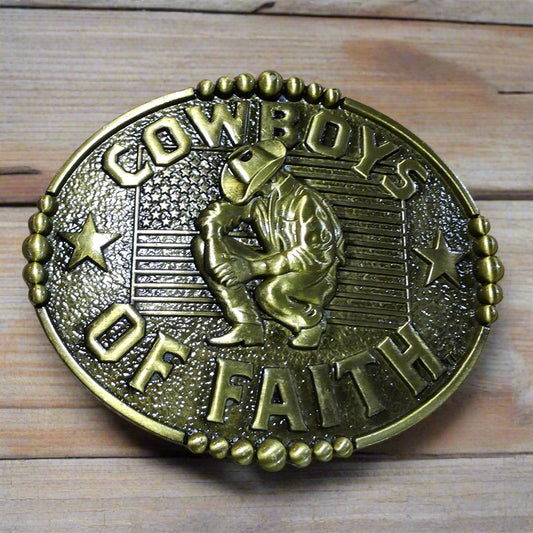 Cowboys Of Faith - Western Belt Buckle