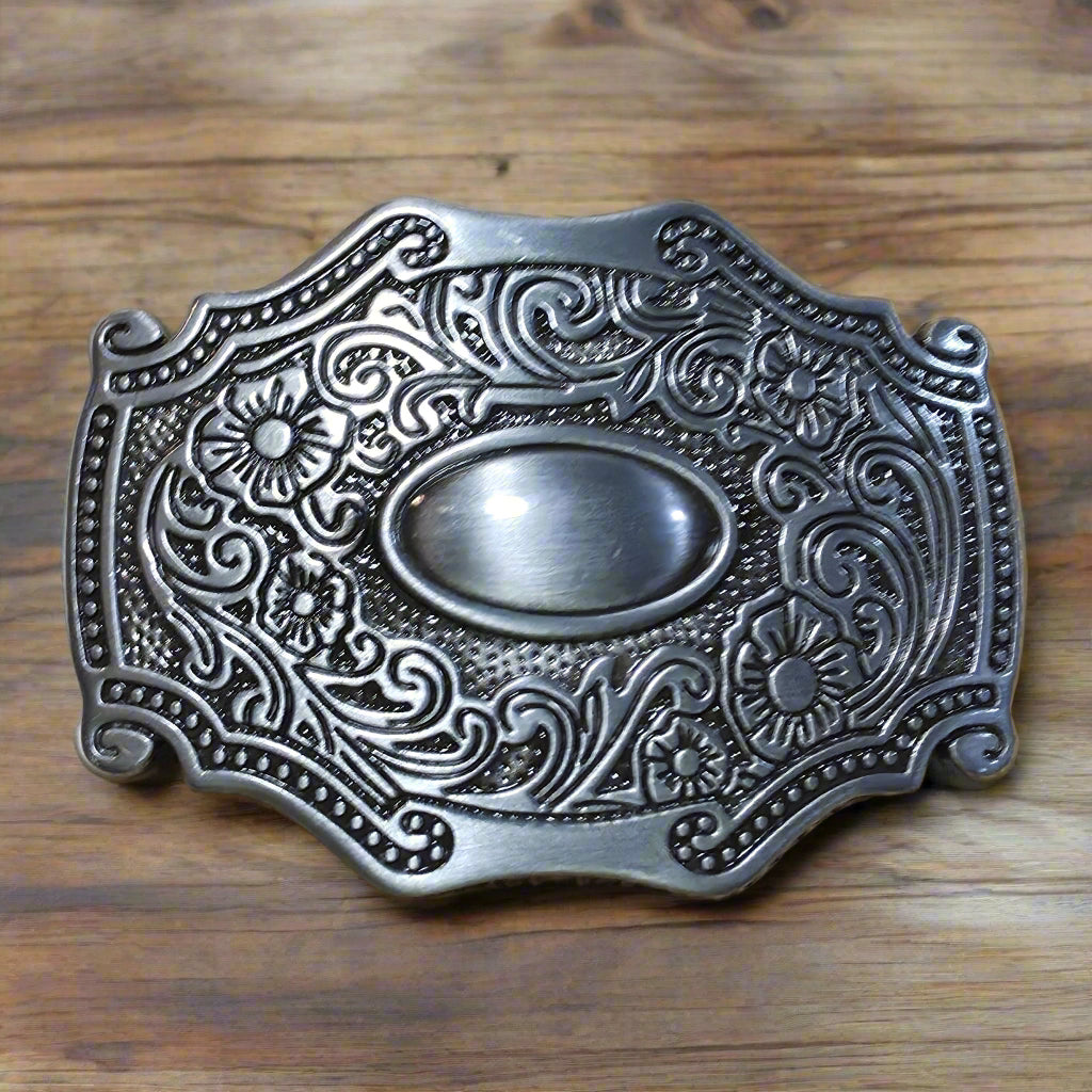 Floral - Western Belt Buckle
