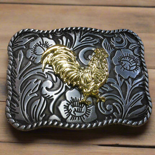 Gold Rooster - Western Belt Buckle