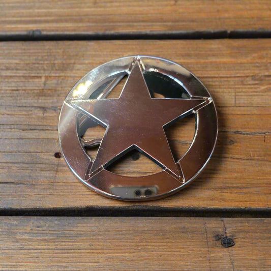 Silver Star- Western Style Belt Buckle