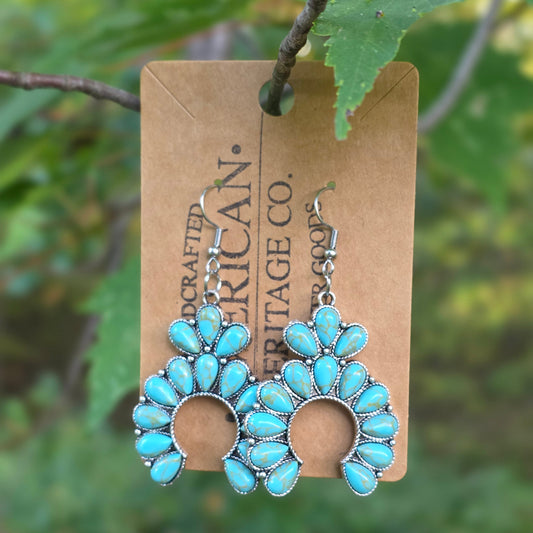 Turquoise Pendant Earrings