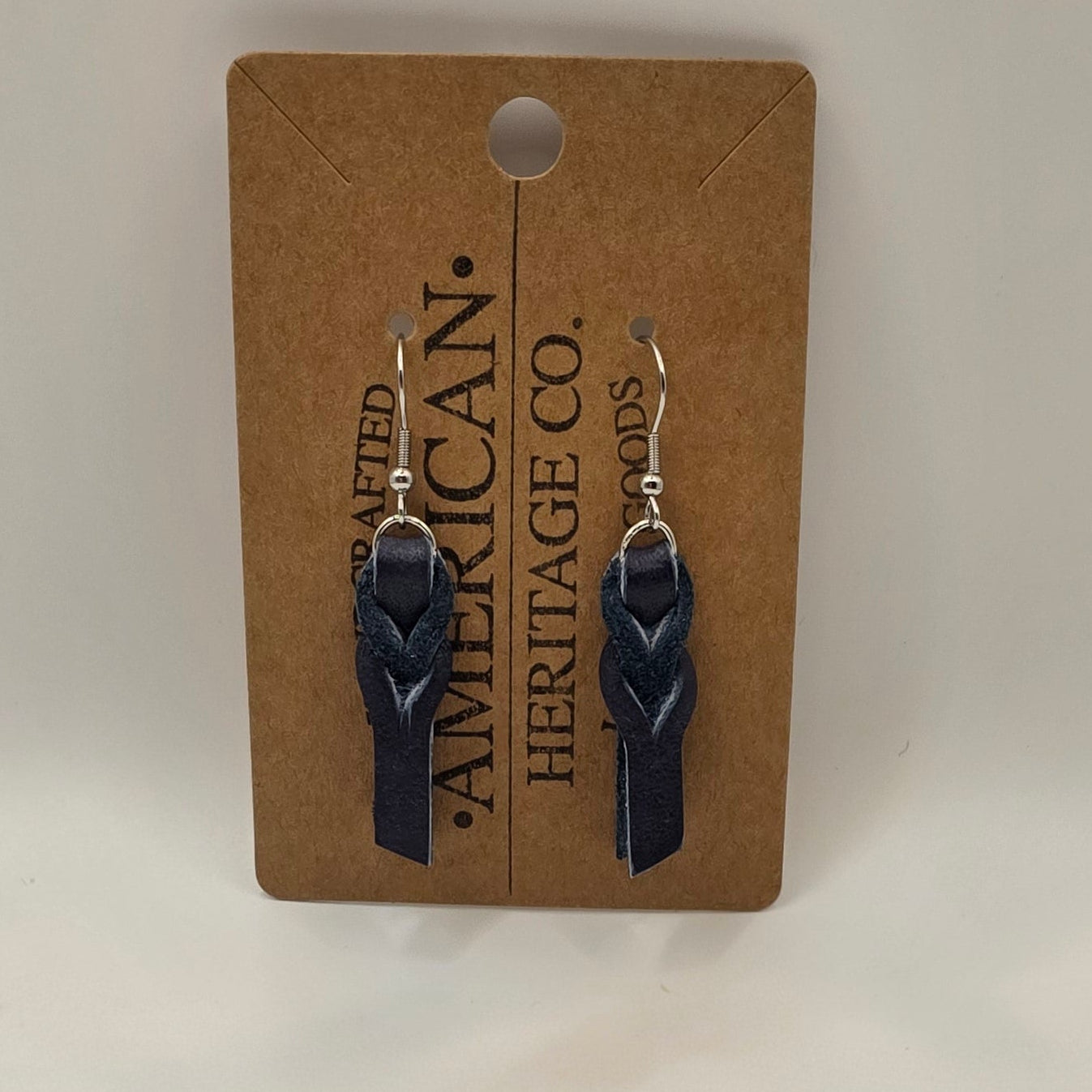 Dark Blue Bleed Knot with Surgical Steel Post #233