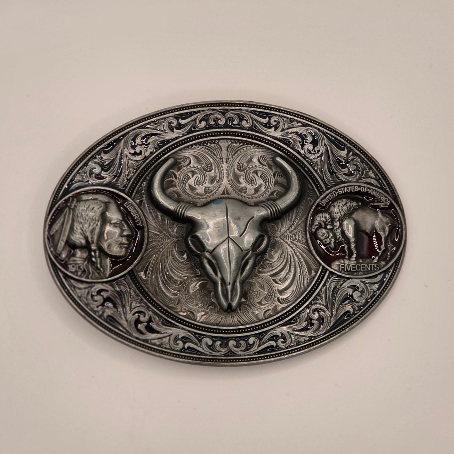 Native Buffalo - Western Novelty Belt Buckle #342