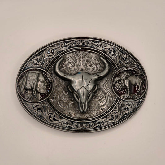 Native Buffalo - Western Novelty Belt Buckle #342