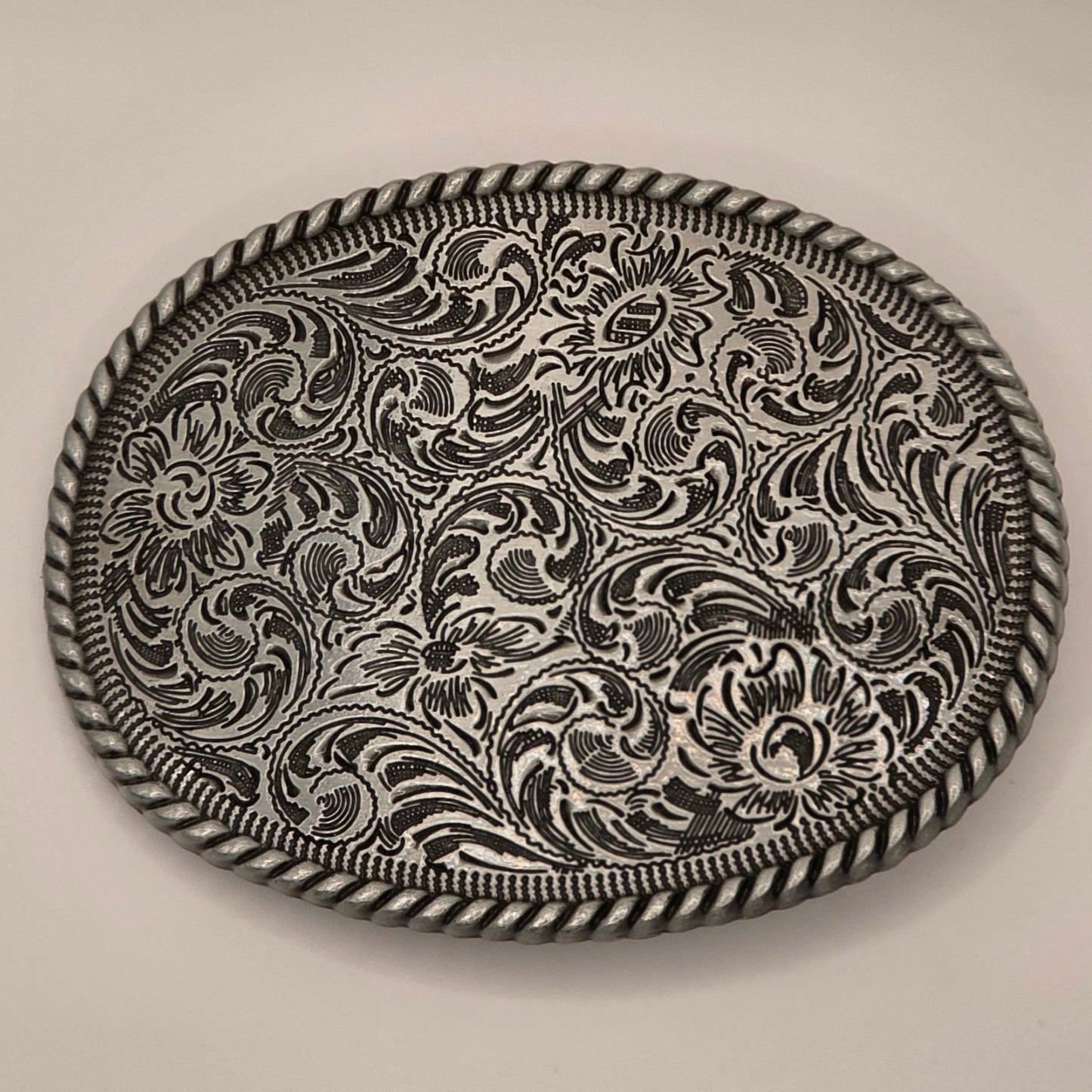 Western Floral 2 - Western Novelty Belt Buckle #347