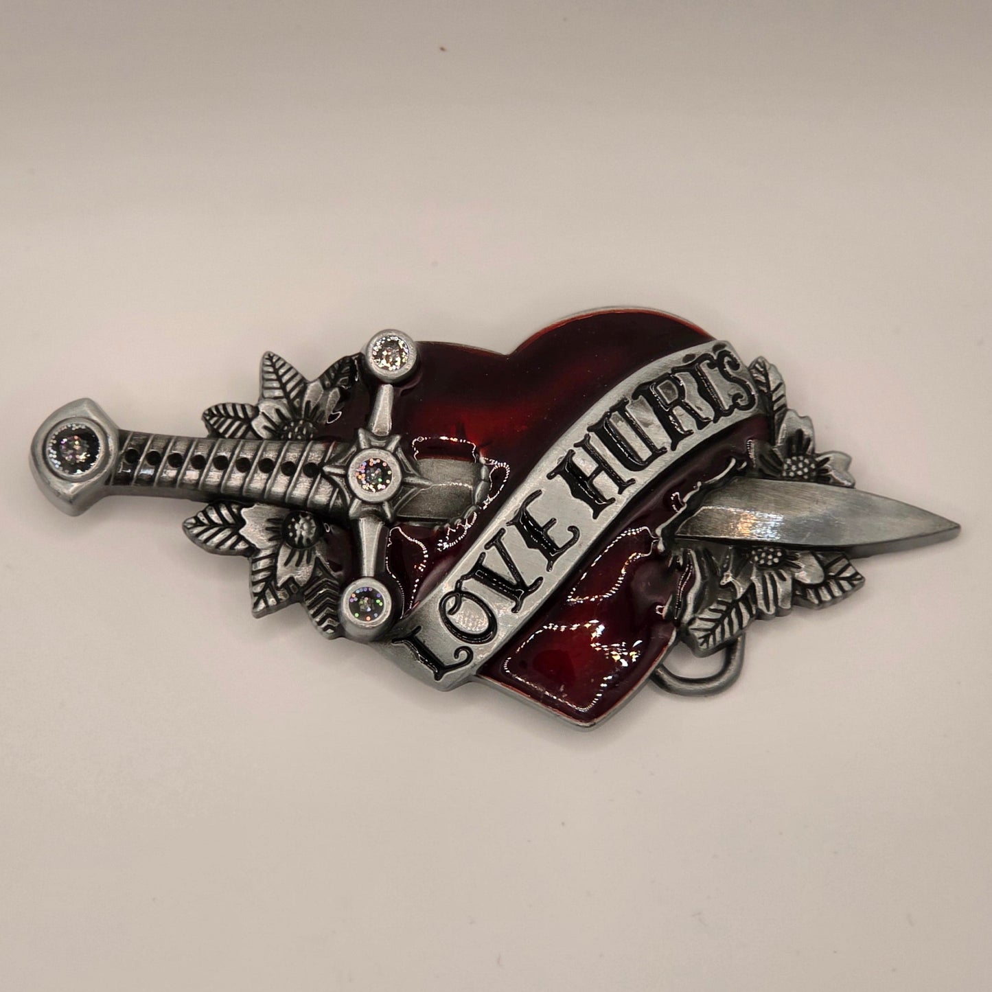 Love Hurts - Western Novelty Belt Buckle #344