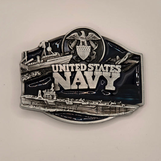 Navy - Western Novelty Style Belt Buckle #302