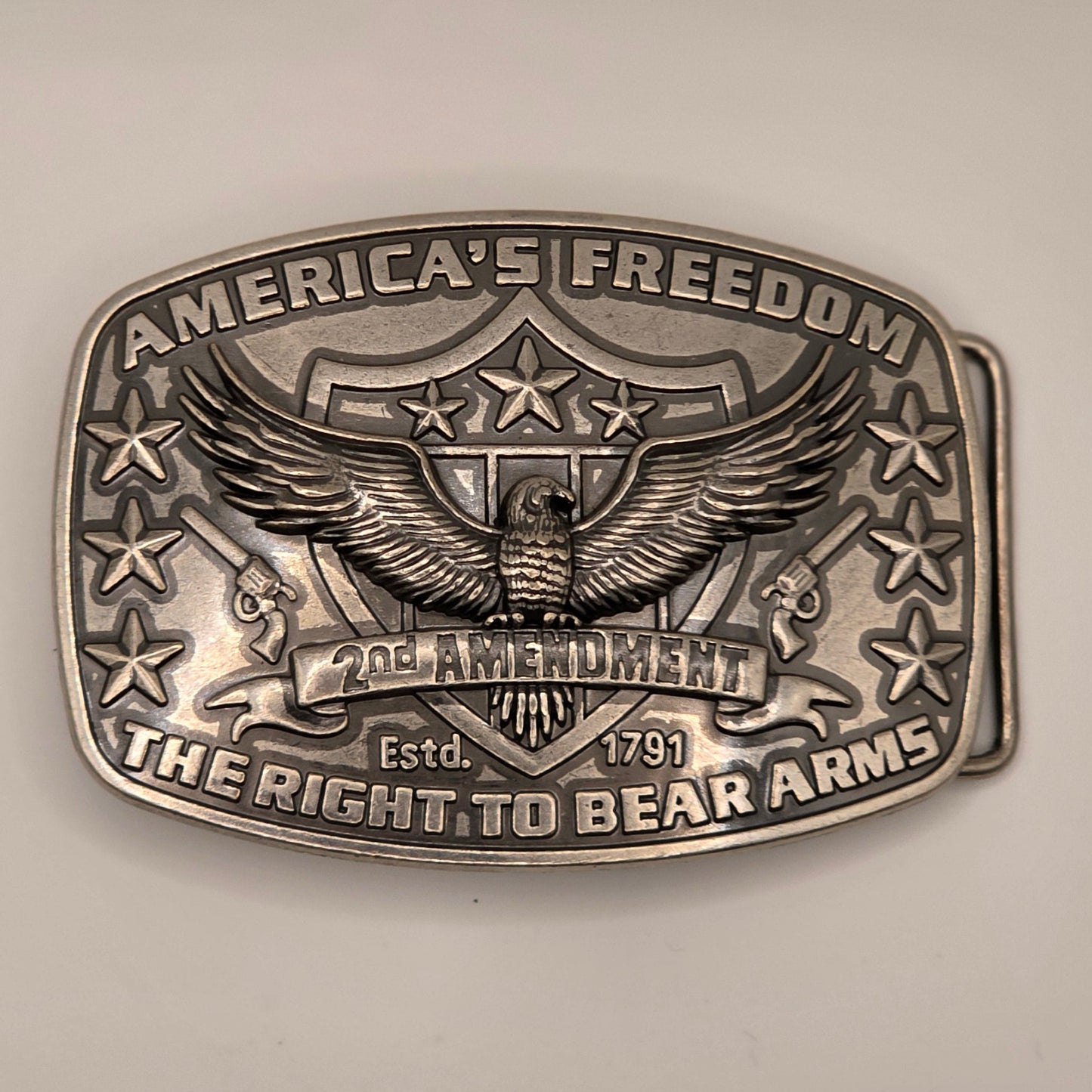 2nd Amendment - Western Novelty Belt Buckle #300
