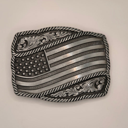American Flag - Western Novelty Belt Buckle #348