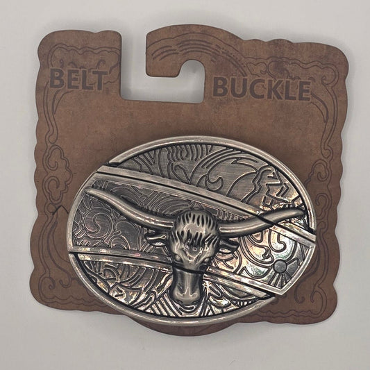 Longhorn - Hidden Knife Belt Buckle #353