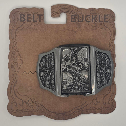 Skulls - Hidden Lighter Belt Buckle #355