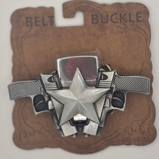 Pistols - Hidden Lighter Belt Buckle #356