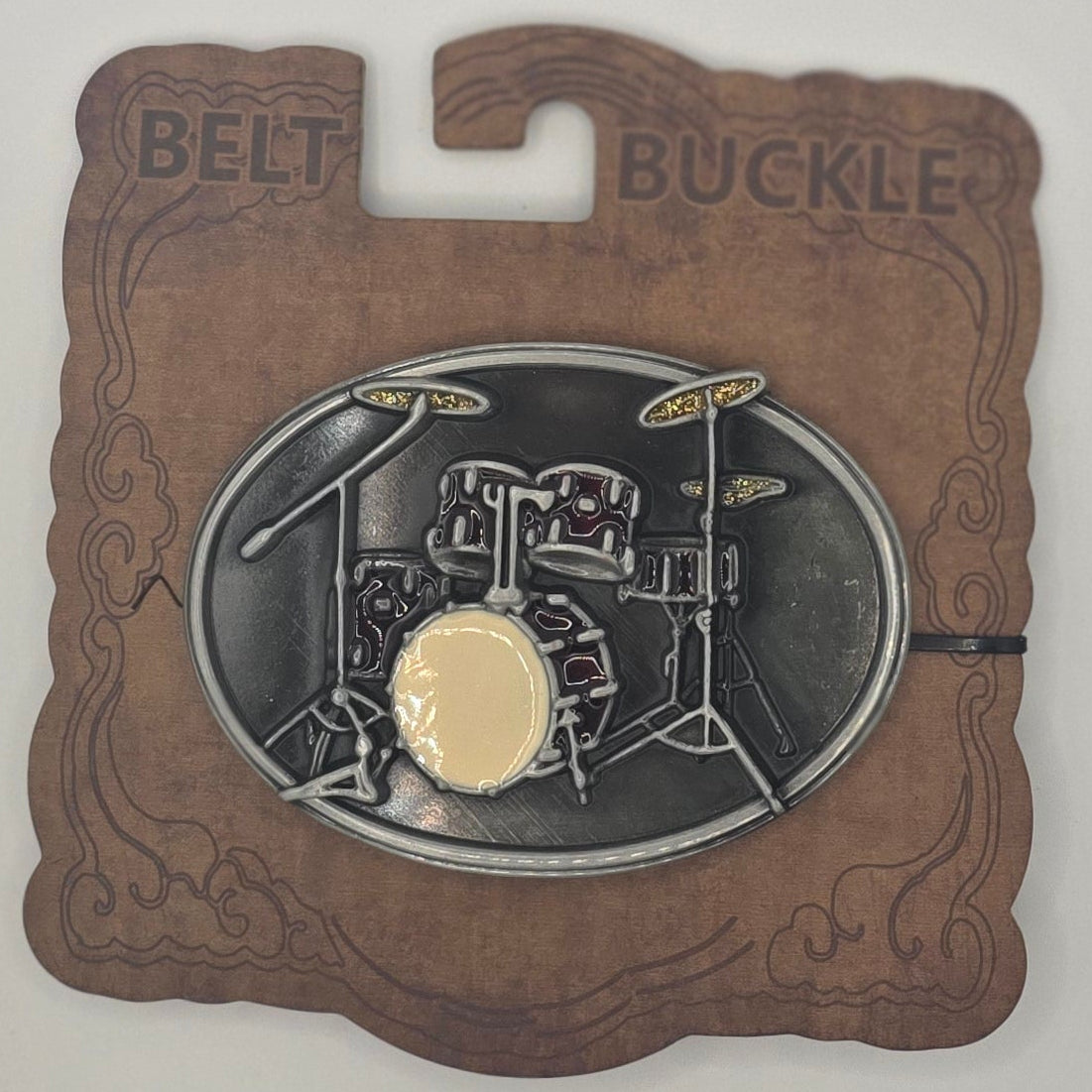 Drum Set - Western Novelty Belt Buckle #342