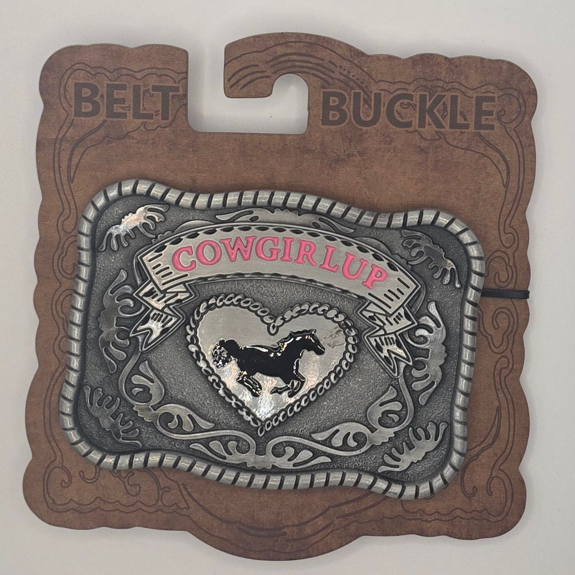 Cowgirl Up - Western Novelty Belt Buckle #341