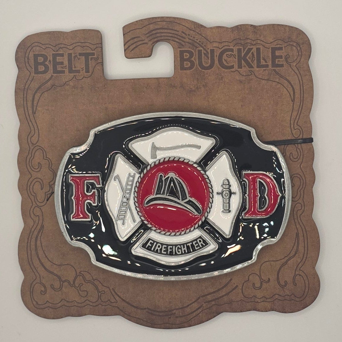 Fire Department - Western Novelty Belt Buckle #338