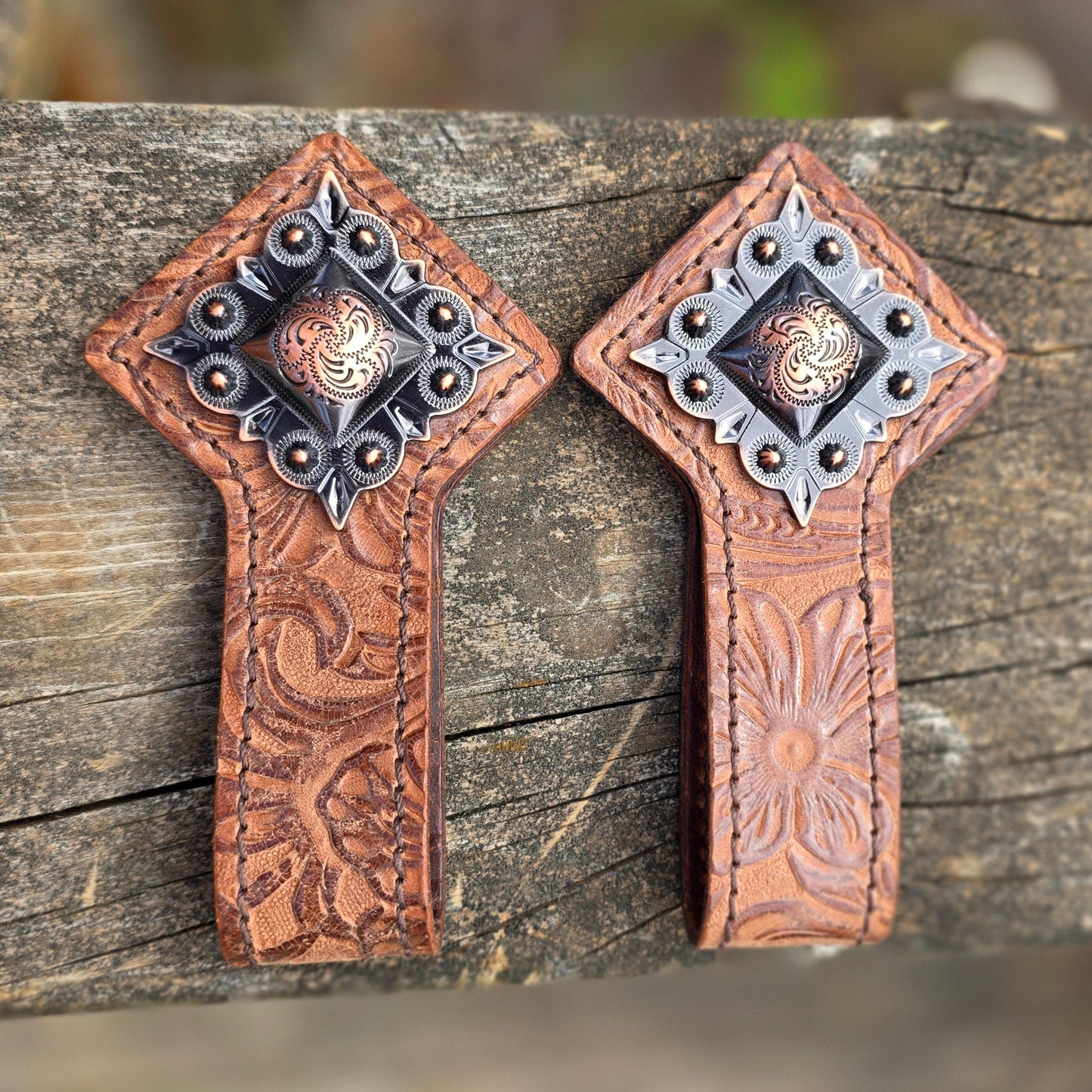 Jean Saver-Brown with Copper Square Concho #112